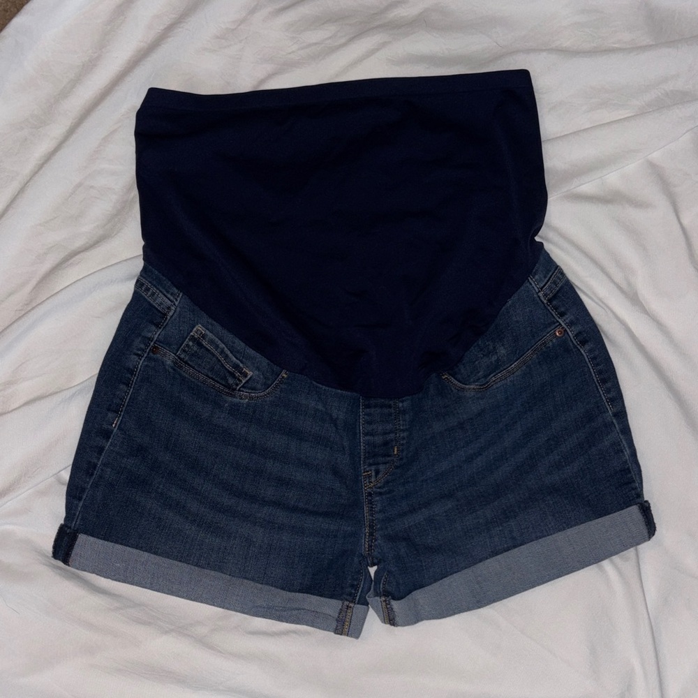 Signature by Levi Strauss Overband Denim Maternity Shorts